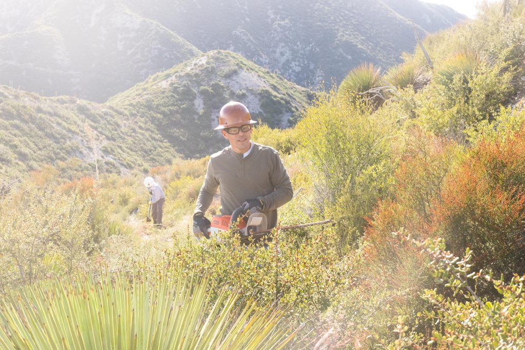 Condor Peak Trail Restoration:  Work  Day #2, Riding in!