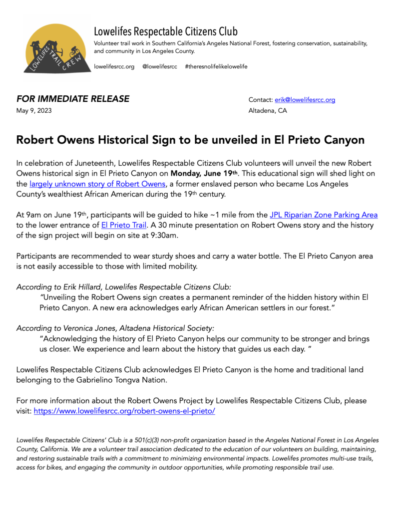 Robert Owens sign unveiling on Juneteenth