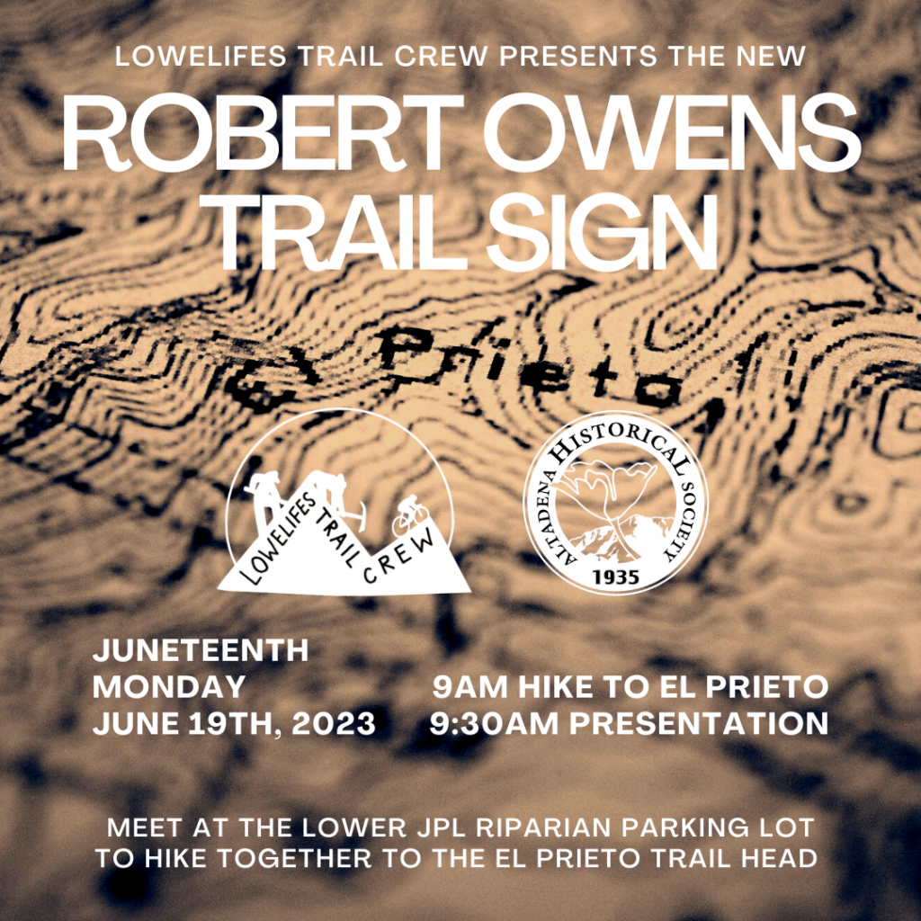 Robert Owens trail sign unveiled on June 19, 2023